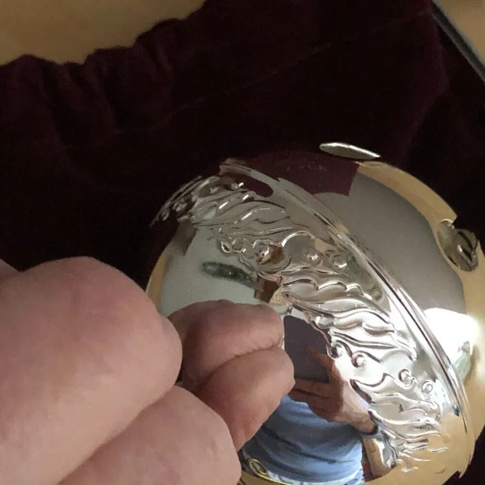 Vintage 2005 Wallace Silversmiths Silver Sleigh Bell - 35th Anniversary Edition